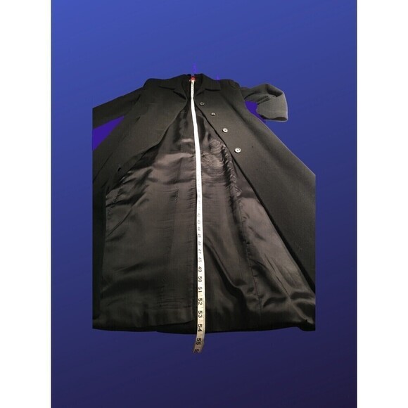 STEVE by SEARLE Wool/Cashmere XLongWinter Overcoat, BLACK, Size M, Pre-owned,EUC - Picture 7 of 9